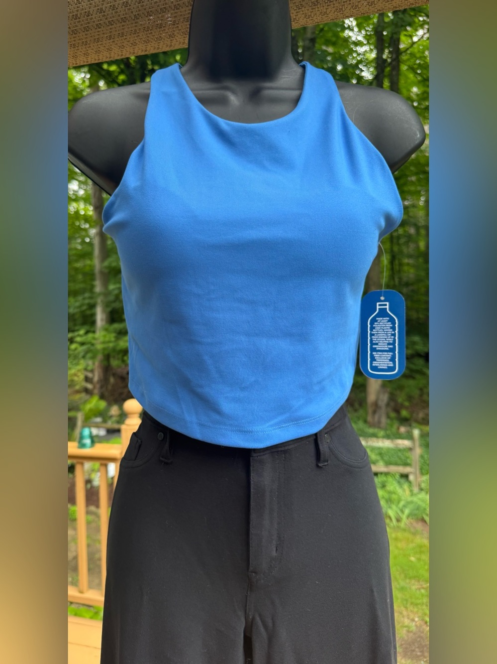 MTA Sport Electric Blue Cropped Tank